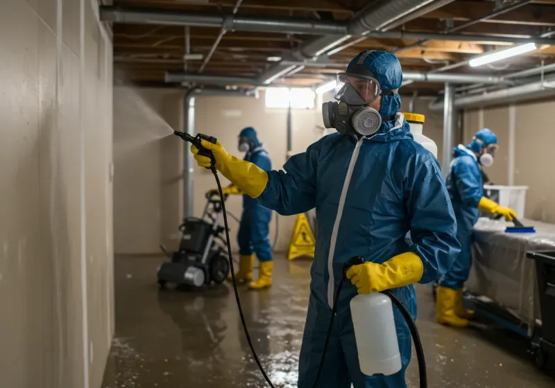 Basement Sanitization and Antimicrobial Treatment process in Monroe County, IN